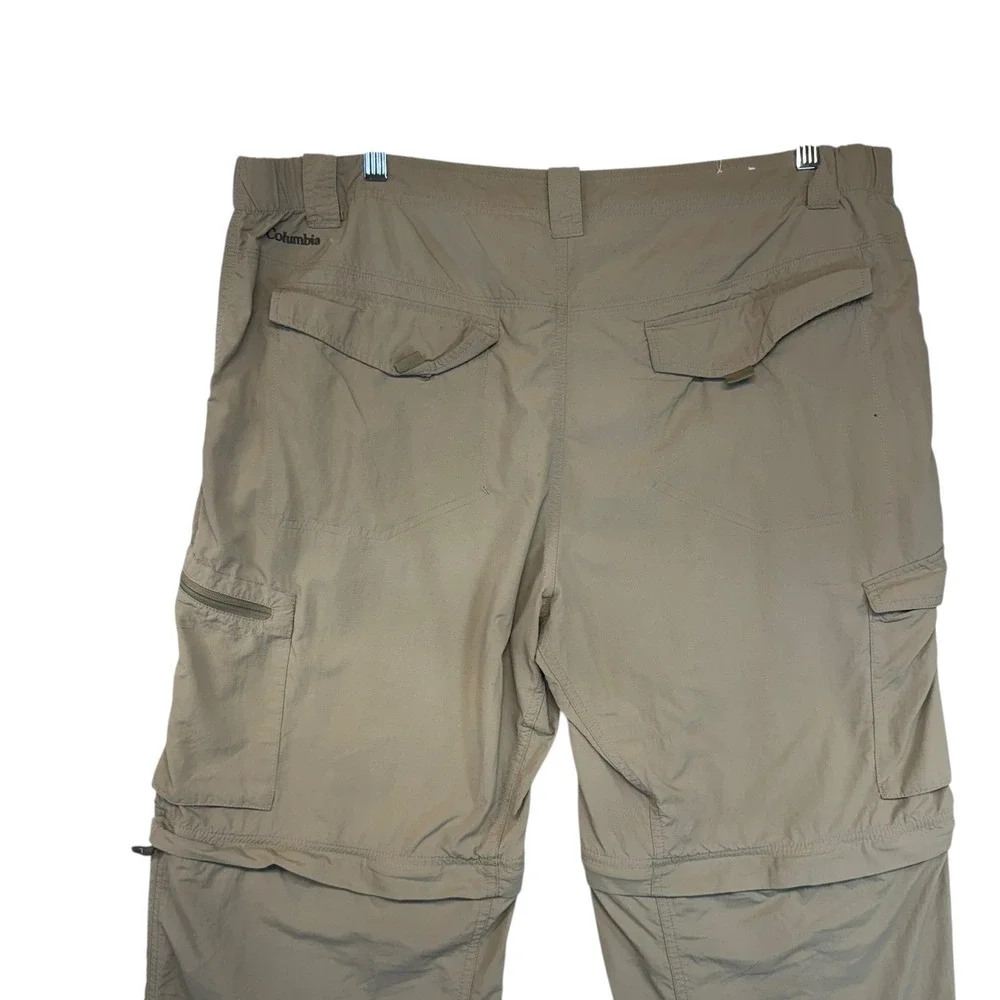 Columbia Men's Convertible Hiking Pants Zip Off‎ Khaki Size 40W 30L